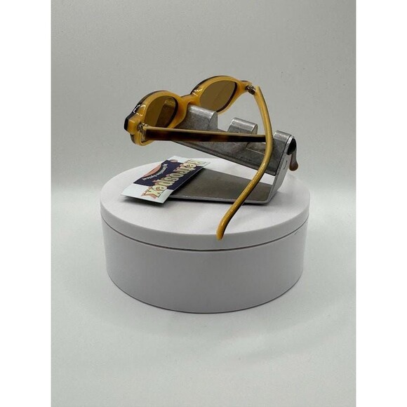 Vintage Y2K Eyeglasses | NOS | Small Oval Style | Tortoise & Yellow Frame | - Picture 6 of 10